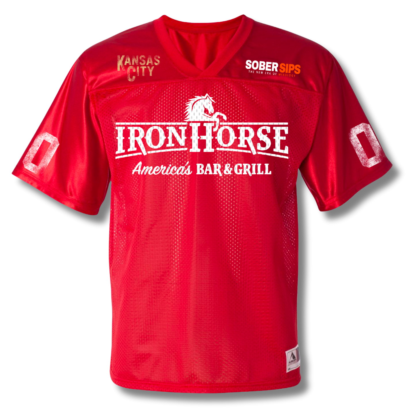 IronHorse Red Mesh Football Jersey