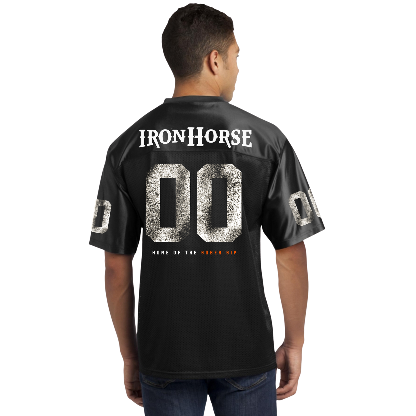 IronHorse Black Mesh Football Jersey